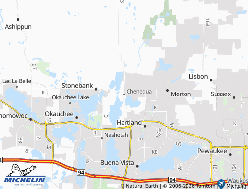 Mappa MICHELIN Chenequa - ViaMichelin