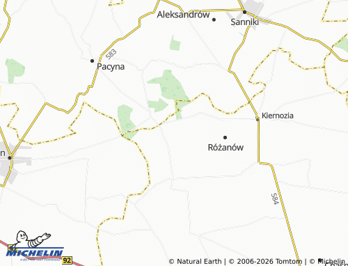 MICHELIN Stępów map - ViaMichelin