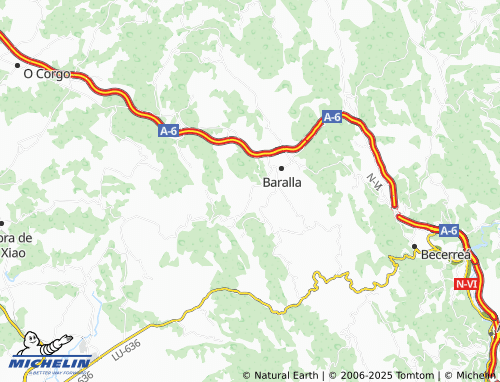 MICHELIN Pousada (Santiago) map - ViaMichelin