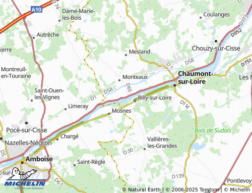 MICHELIN Veuves map - ViaMichelin