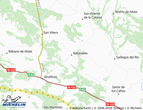 MICHELIN Rabanales map - ViaMichelin