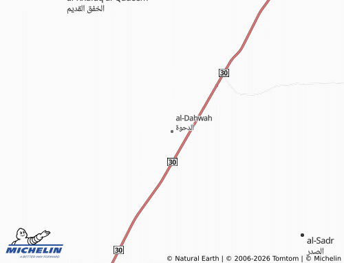 MICHELIN-Landkarte al-Dahwah - ViaMichelin