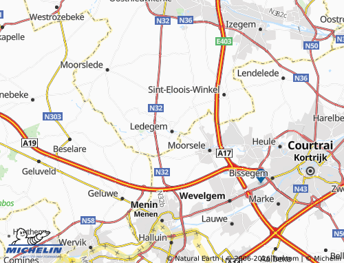 Mappa MICHELIN Ledegem - ViaMichelin