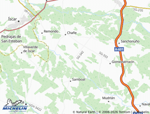 MICHELIN Narros de Cuéllar map - ViaMichelin