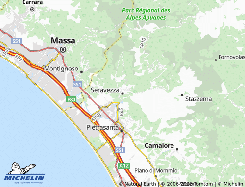 Mapa MICHELIN Seravezza - ViaMichelin