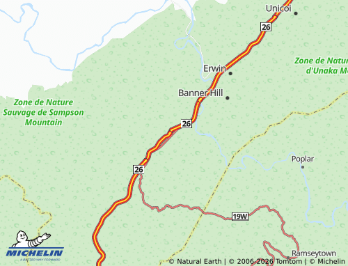 Mapa MICHELIN Shallowford - ViaMichelin