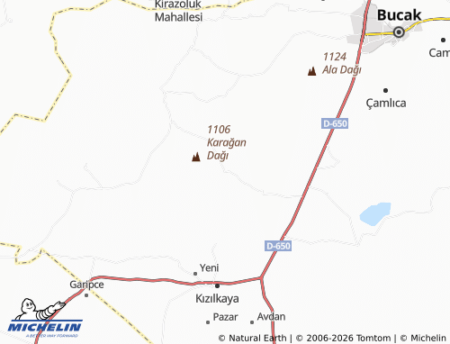 Mappa MICHELIN Karaaliler - ViaMichelin