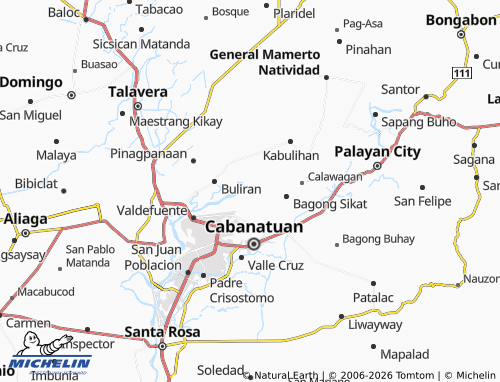 MICHELIN Obrero map - ViaMichelin
