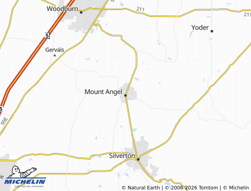 Carte MICHELIN Mount Angel - ViaMichelin