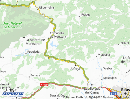 Mappa MICHELIN Arbolí - ViaMichelin