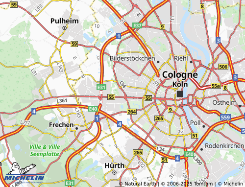 MICHELIN Müngersdorf map - ViaMichelin