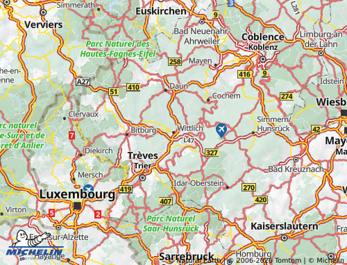 MICHELIN Bernkastel-Wittlich map - ViaMichelin