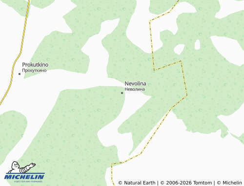 MICHELIN-Landkarte Nevolina - ViaMichelin