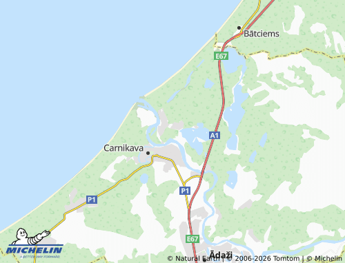 Mapa MICHELIN Gauja - ViaMichelin