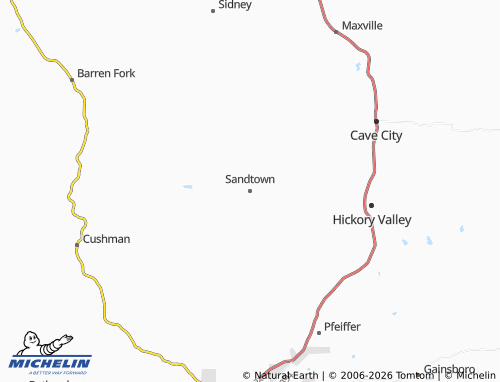Carte MICHELIN Sandtown - ViaMichelin