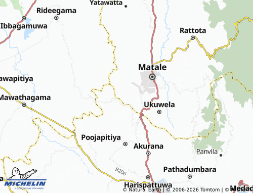 Mappa MICHELIN Thibbatuwawa - ViaMichelin