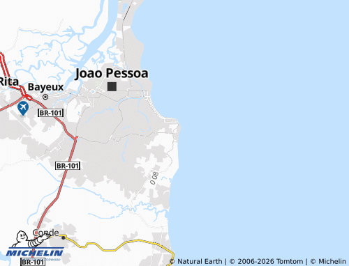 Mapa MICHELIN Ponta dos Seixas - ViaMichelin