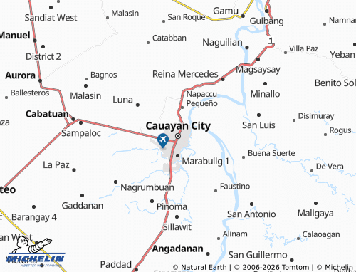 MICHELIN Cauayan City map - ViaMichelin
