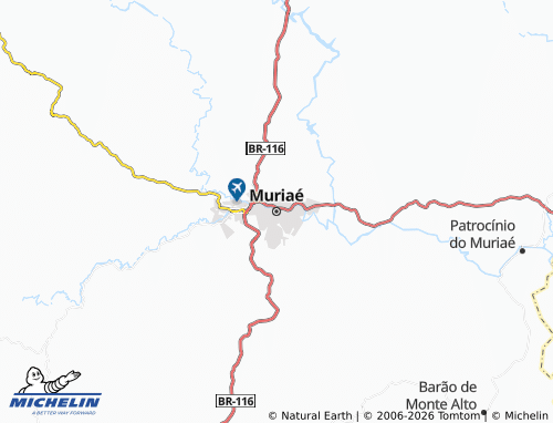 MICHELIN-Landkarte Muriaé - ViaMichelin