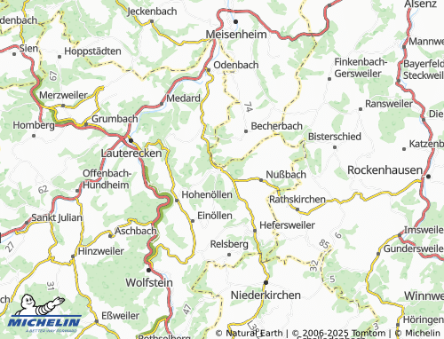 MICHELIN Reipoltskirchen map - ViaMichelin