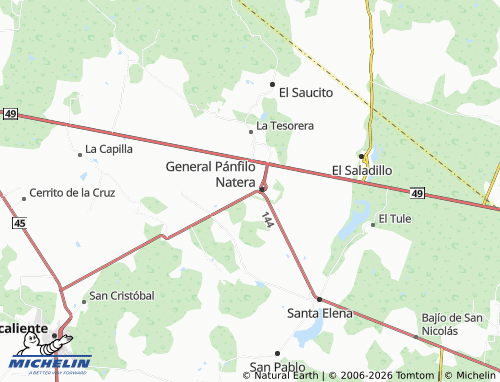 Mappa MICHELIN de la Santa Cruz - ViaMichelin