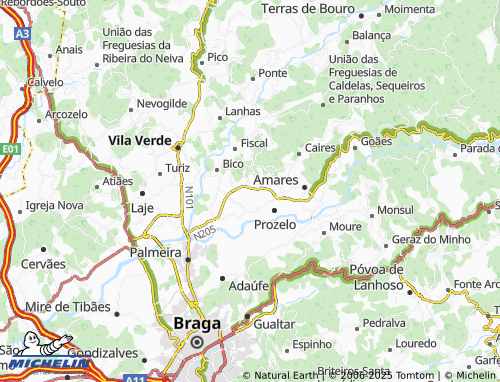 MICHELIN Carrazedo map - ViaMichelin