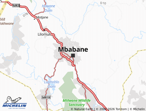 Mapa MICHELIN Mbabane - ViaMichelin