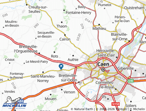 MICHELIN Authie map - ViaMichelin