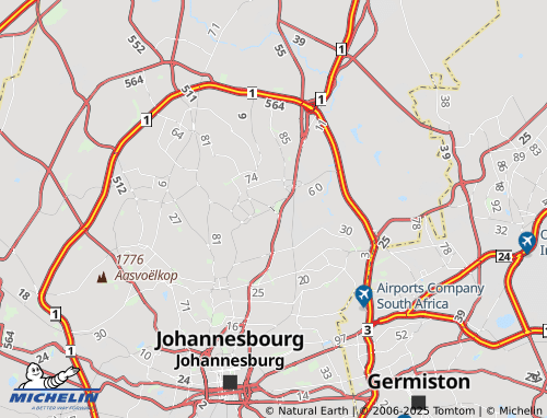 MICHELIN Eastgate Extension 20 map - ViaMichelin