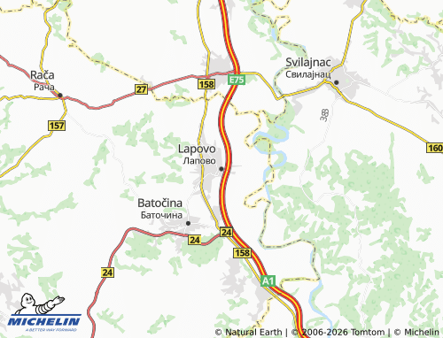 Mapa MICHELIN Lapovo - ViaMichelin
