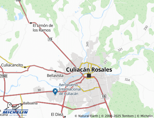 MICHELIN Colinas de la Rivera map - ViaMichelin