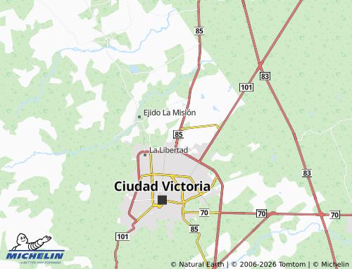 Mappa MICHELIN Misión San Agustín - ViaMichelin