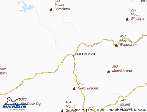 Mapa MICHELIN East Gresford - ViaMichelin