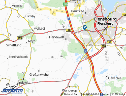 MICHELIN Handewittfeld map - ViaMichelin