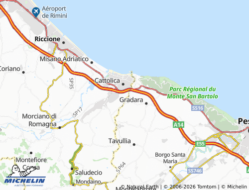 Kaart MICHELIN Ca' Fabbri - ViaMichelin