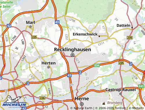 Mappa MICHELIN Recklinghausen - ViaMichelin