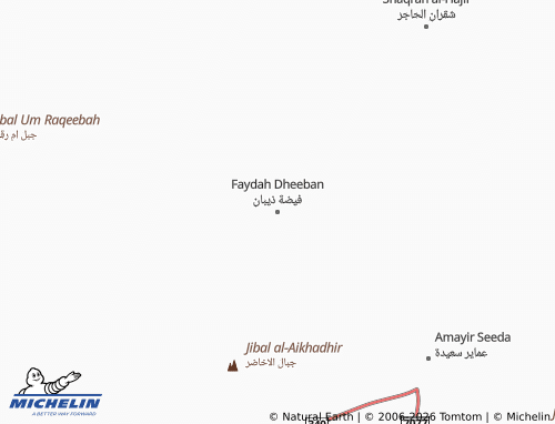 MICHELIN-Landkarte Faydah Dheeban - ViaMichelin