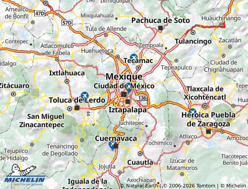 Mapa MICHELIN Cidade do México - ViaMichelin