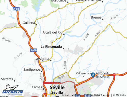 MICHELIN La Rinconada map - ViaMichelin