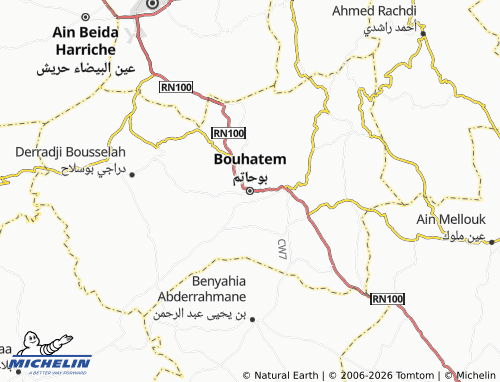 MICHELIN-Landkarte Bouhatim - ViaMichelin
