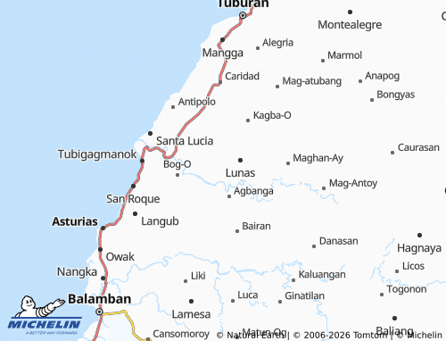 MICHELIN Santa Rita map - ViaMichelin