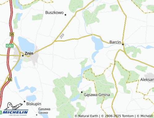 MICHELIN Jadowniki Rycerskie map - ViaMichelin