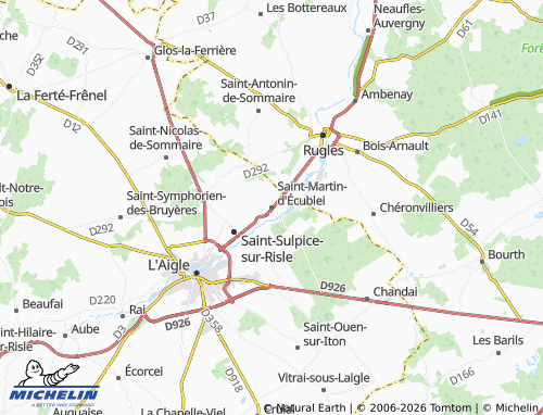 MICHELIN Saint-Martin-d'Écublei map - ViaMichelin