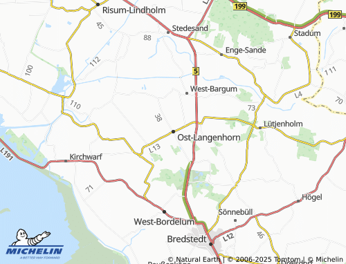 Mappa MICHELIN Ost-Langenhorn - ViaMichelin