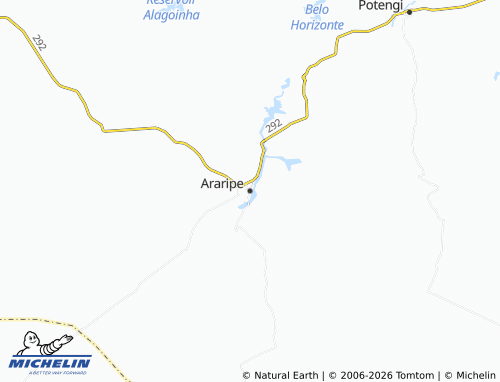 Mappa MICHELIN Araripe - ViaMichelin