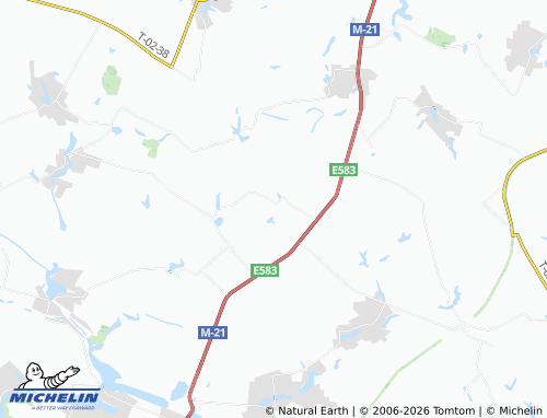 MICHELIN Monchyntsi map - ViaMichelin