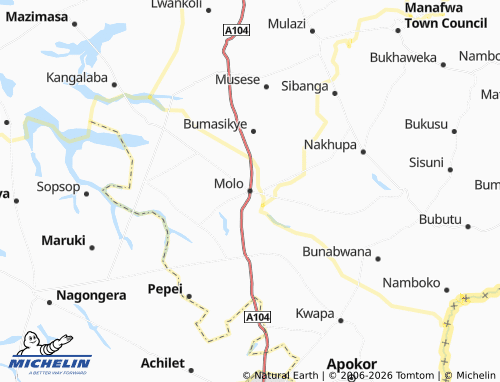 Mapa MICHELIN Molo - ViaMichelin