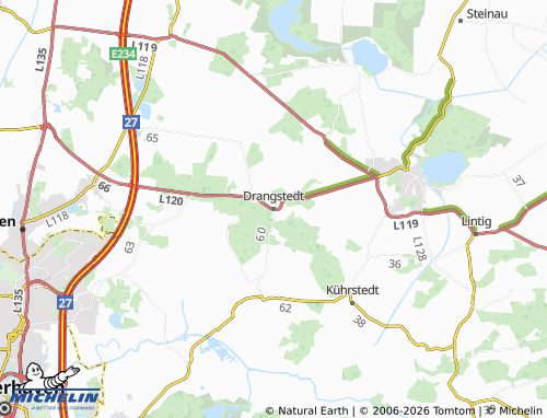 MICHELIN Drangstedt map - ViaMichelin