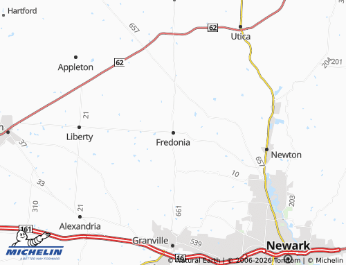 Mapa MICHELIN Fredonia - ViaMichelin