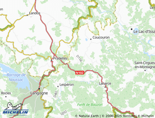 Carte MICHELIN Belvézet - ViaMichelin